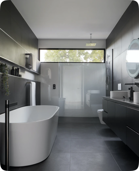 Functional and elegant solutions for the bathroom.